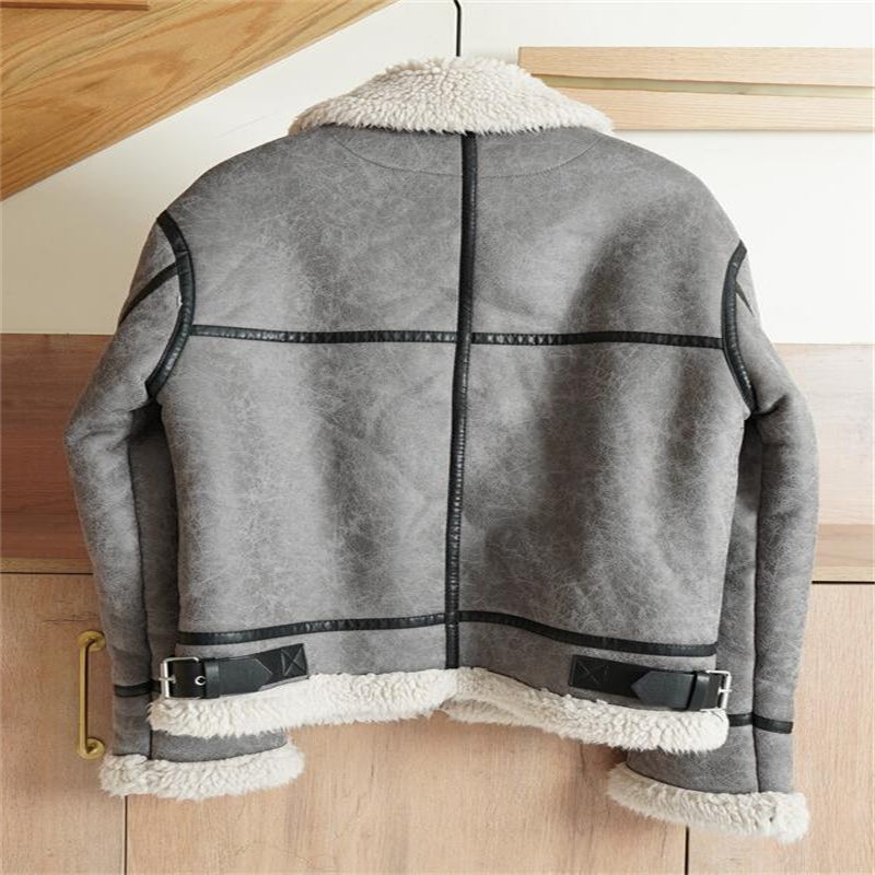 Lamb Wool Trendy Jacket