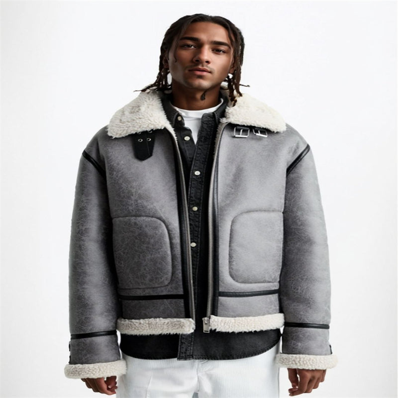Lamb Wool Trendy Jacket