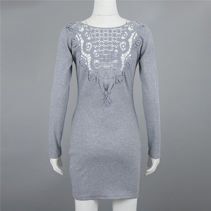 Elegant Lace Patchwork  Dress