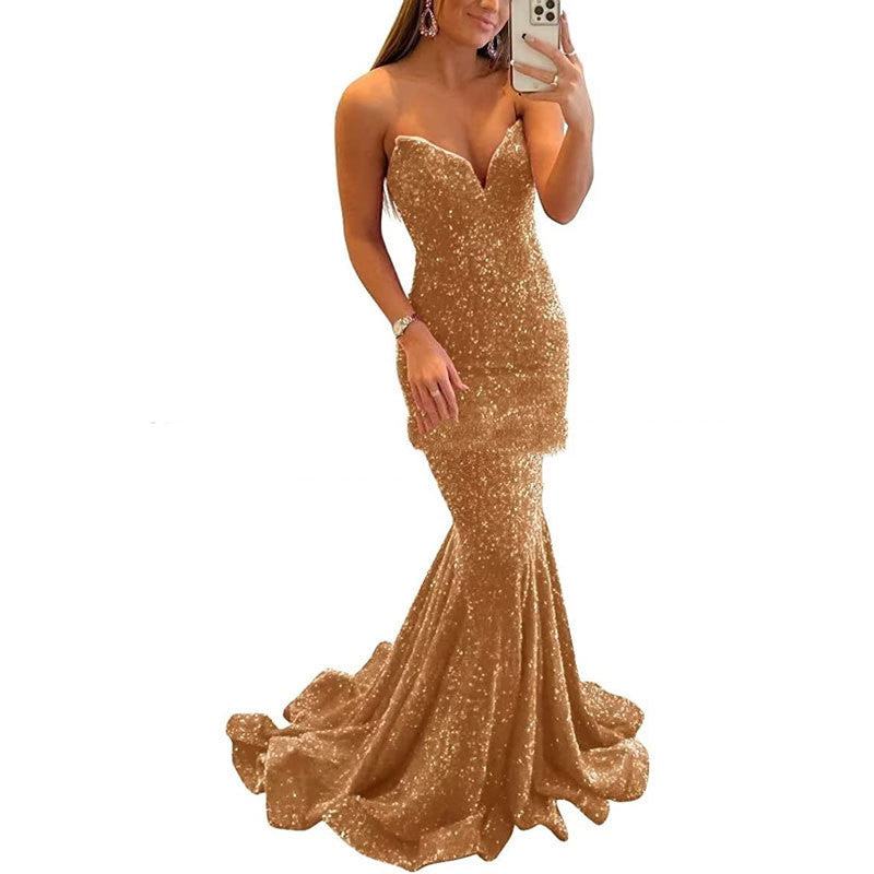 Sequin  Long Prom Gowns