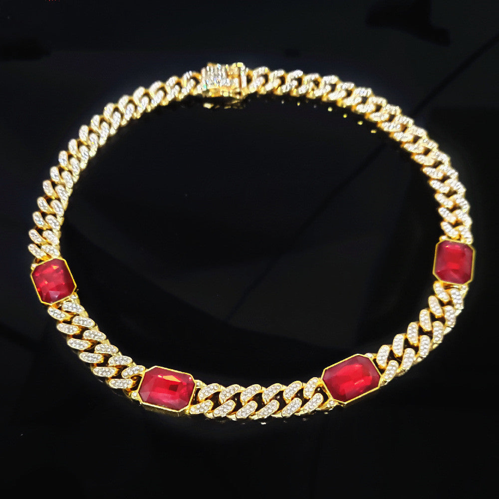 Gemstones 💎 Cuban Clavicle Chain