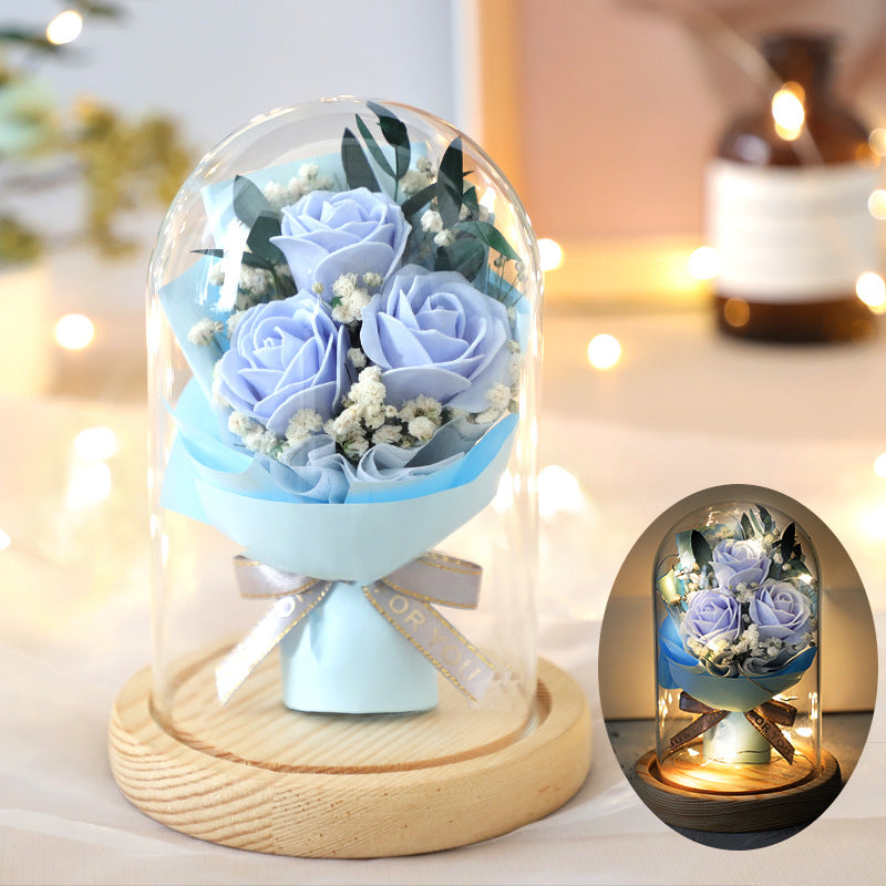 Bouquet Glass Cover Christmas Gift