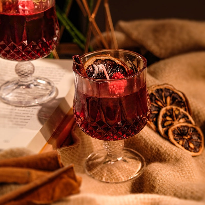 Wine Goblet Aromatherapy Candle Jelly Crystal